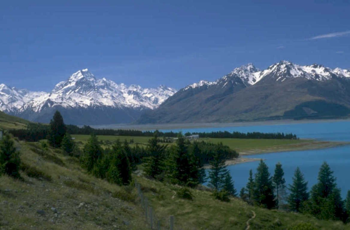 lake tekapo mountains 1 1980s 1990s A4 Photo Print 43