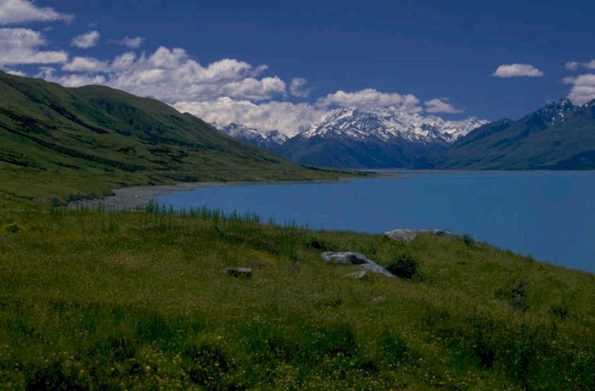 lake tekapo mountains 2 1980s 1990s A4 Photo Print 44