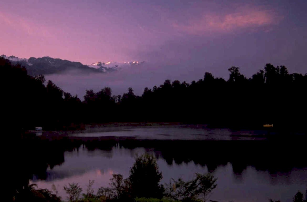 lake tekapo twilight 1980s 1990s A4 Photo Print