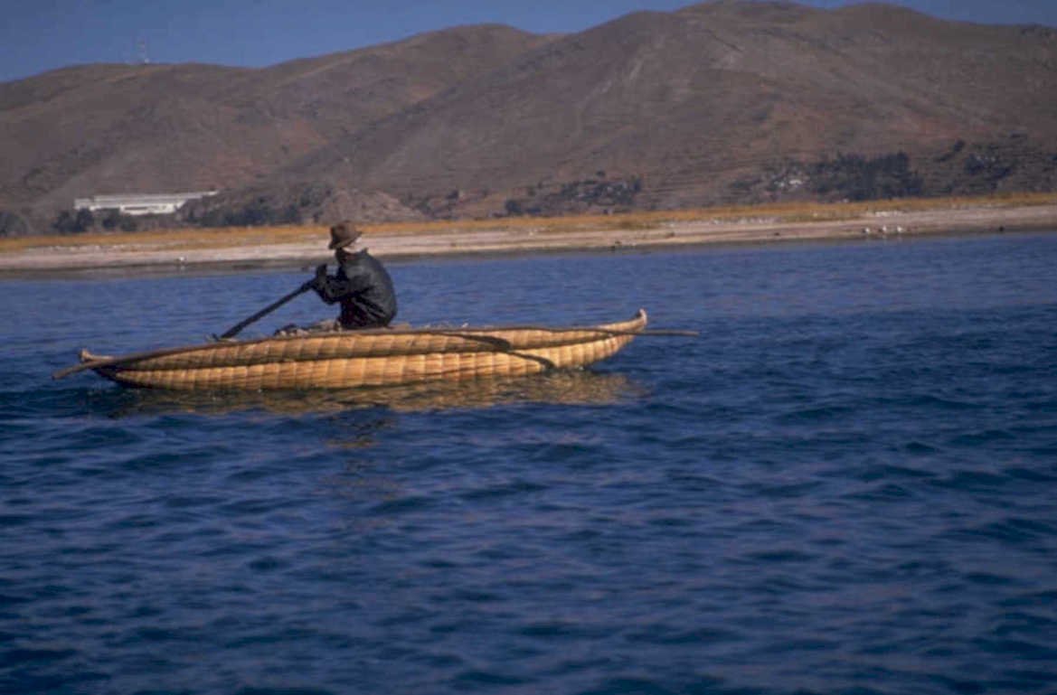lake titicaca balsa 1980s 1990s A4 Photo Print