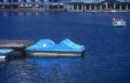 lakefront pedalo boats A4 Photo Print