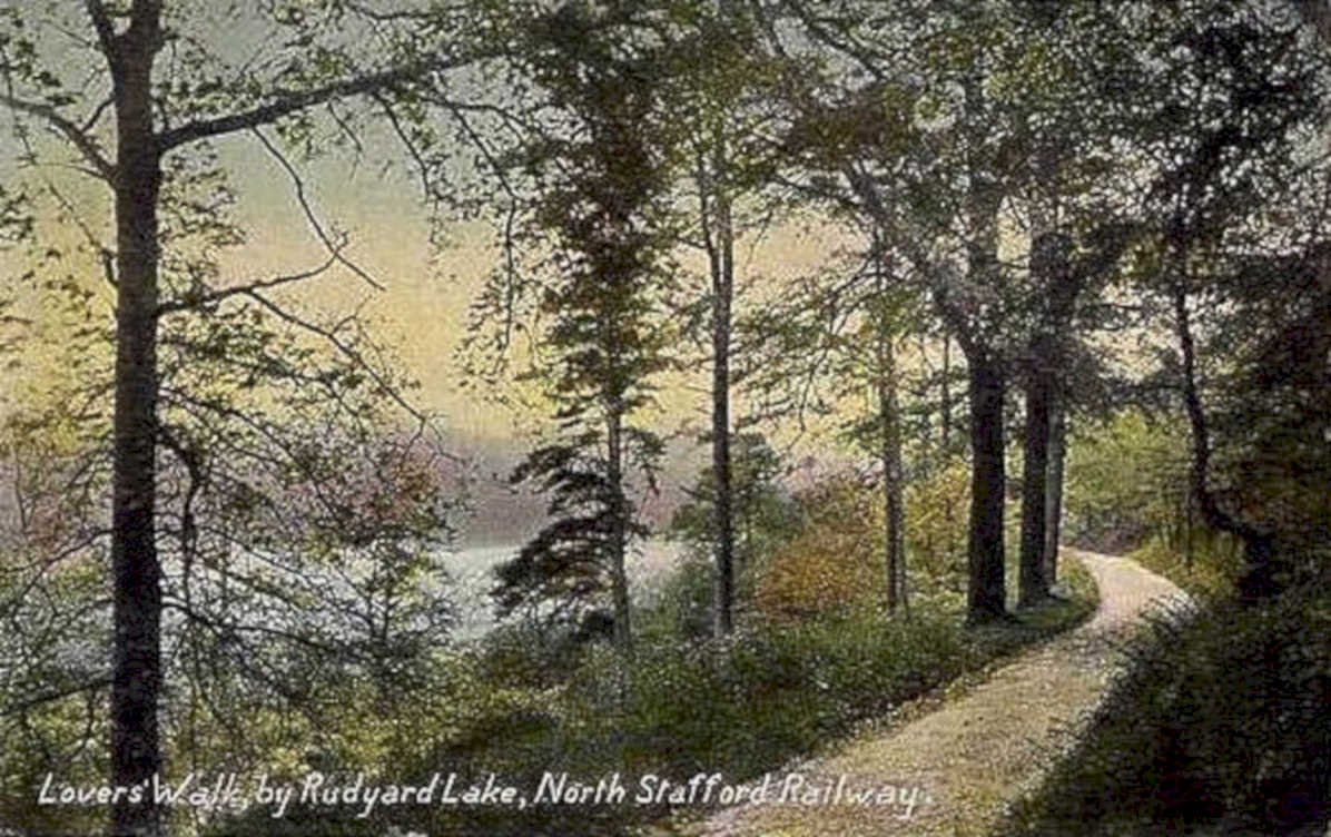 lakes walk rudyardVintage 1880s 1900s A4 Photo Print