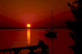 lakesunsetsail 1980s 1990s A4 Photo Print