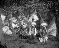 lakota camp 1879 Vintage world war A4 Photo Print