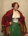 lam The Dark Red Shawl Art A4 Photo Print