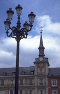 lamp post clock 1980s 1990s A4 Photo Print