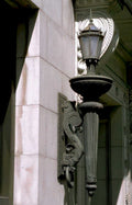 lamp post stone Vintage A4 Photo Print