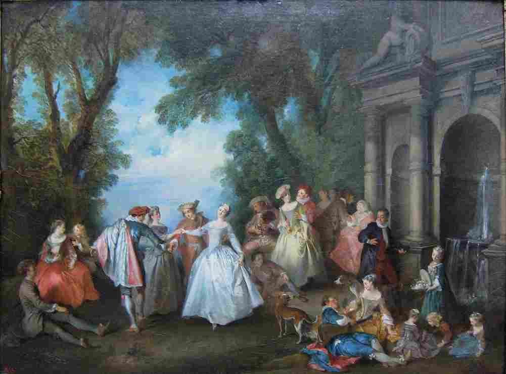 lanc Dance before a Fountain Art A4 Photo Print