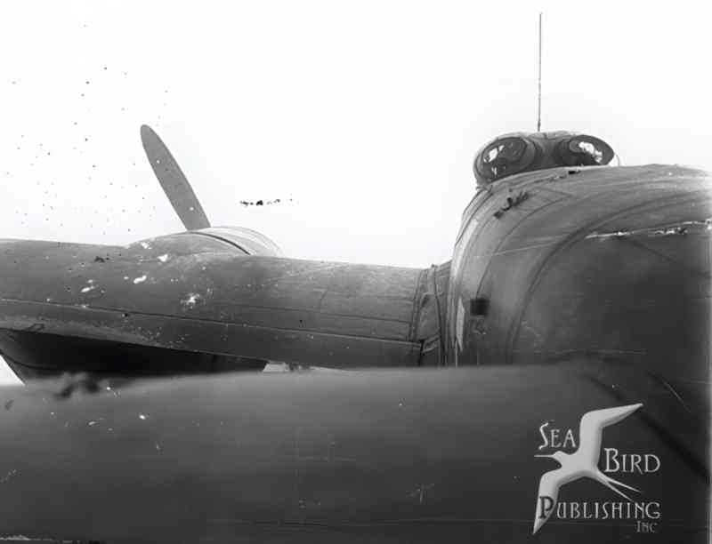 lancaster bomber wreckage Vintage world war A4 Photo Print