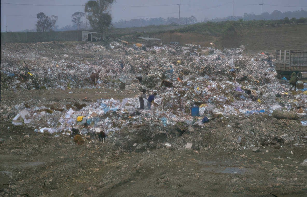 landfill overflow mexico Vintage A4 Photo Print