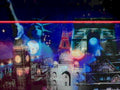 landmarks collage night1980s 1990s A4 Photo Print