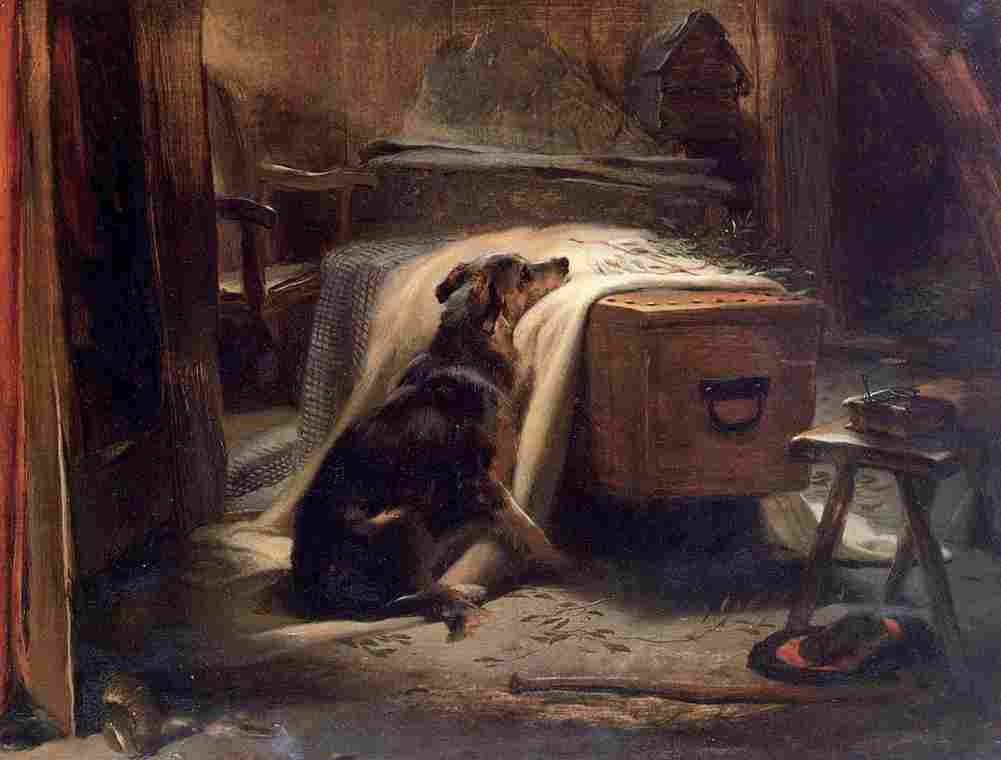 landseer Old Shepherds chief Mourner Art A4 Photo Print