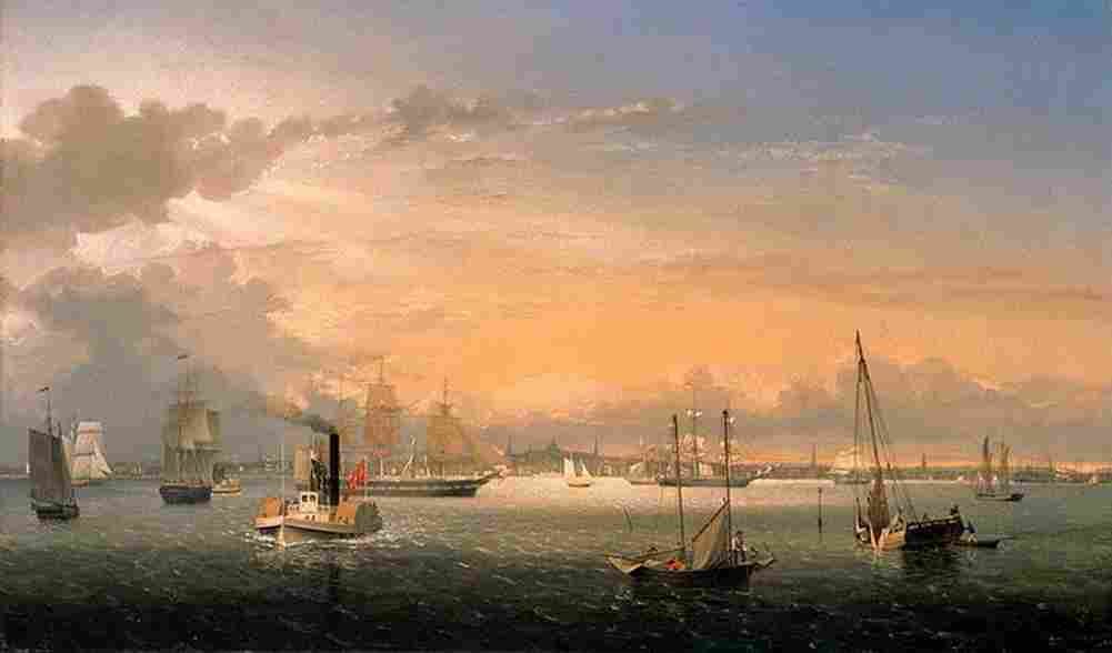 lane Boston Harbor 2 Art A4 Photo Print