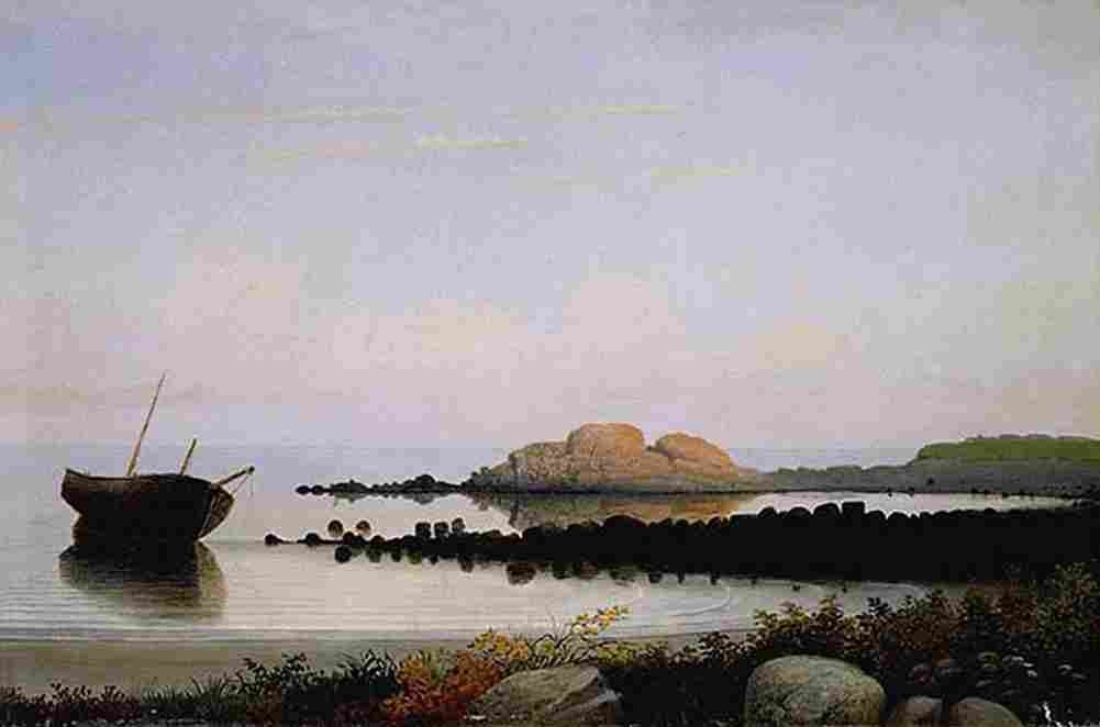 lane Braces Rock Eastern Point Gloucester Art A4 Photo Print