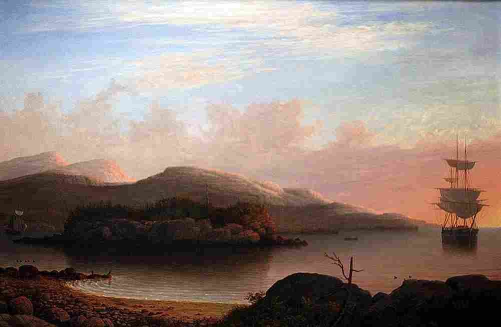 lane Off Mount Desert Island Art A4 Photo Print