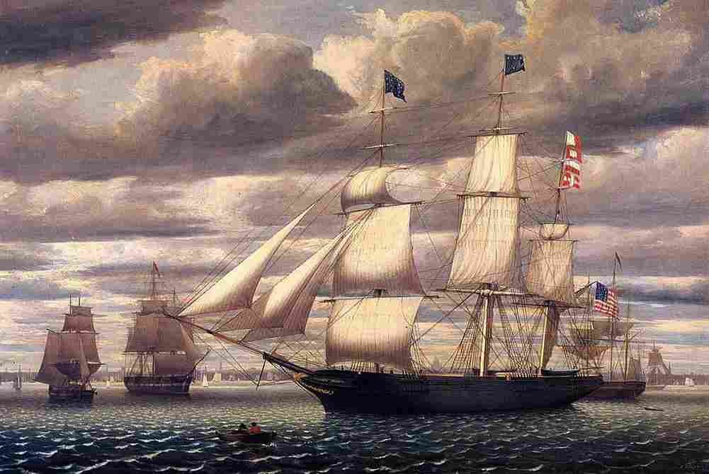 lane Southern Cross Leaving Boston Harbor Art A4 Photo Print