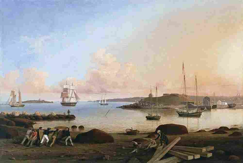 lane The Fort and the Ten Pound Island Gloucester Massachusetts Art A4 Photo Print