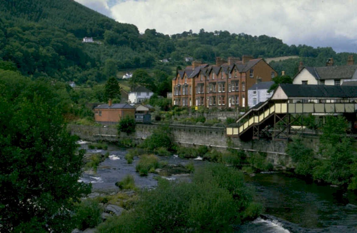 langollen river bridge 1980s 1990s A4 Photo Print