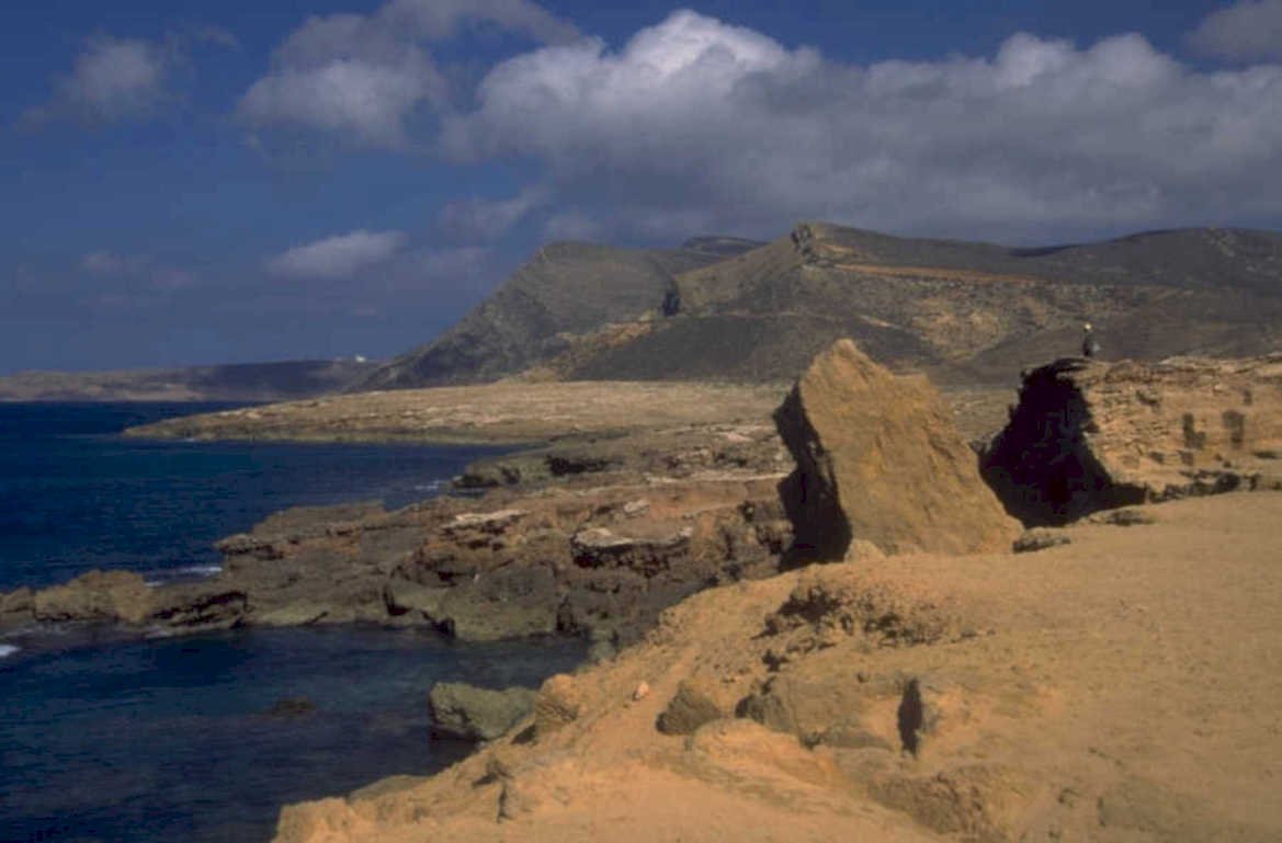 lanzarote coastline rocks 1980s 1990s A4 Photo Print
