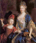 larg Catherine Coustard with her daughter Leonor Art A4 Photo Print