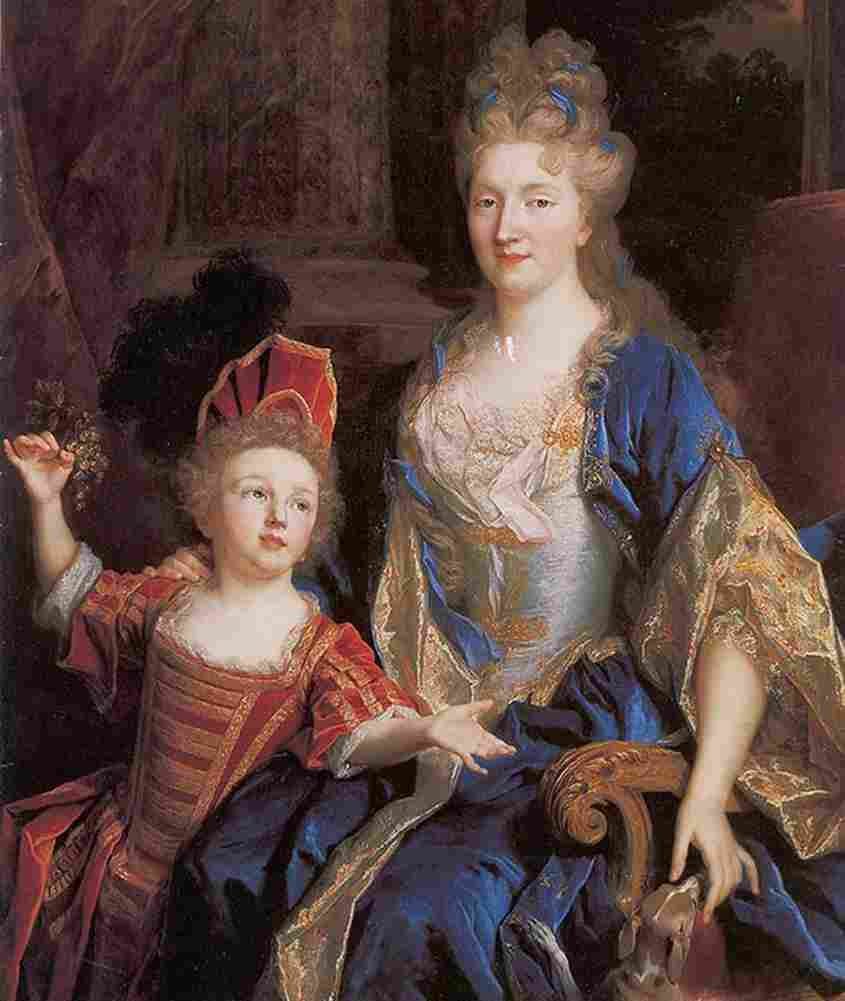 larg Catherine Coustard with her daughter Leonor Art A4 Photo Print