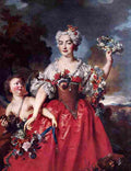 larg Marquise de Gueydan as Flora Art A4 Photo Print
