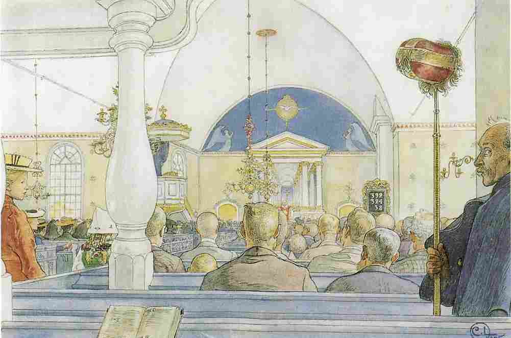 lars In the Church Art A4 Photo Print