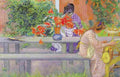 lars Karin and Brita with Cactus Art A4 Photo Print