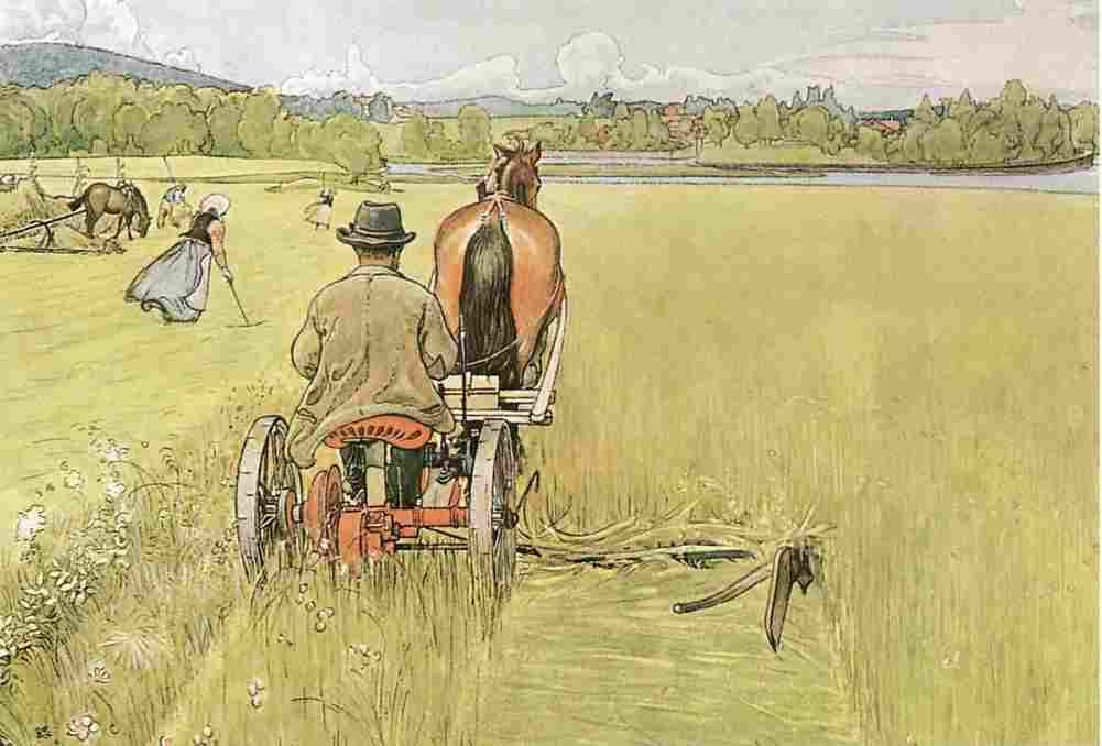 lars Mowing Art A4 Photo Print