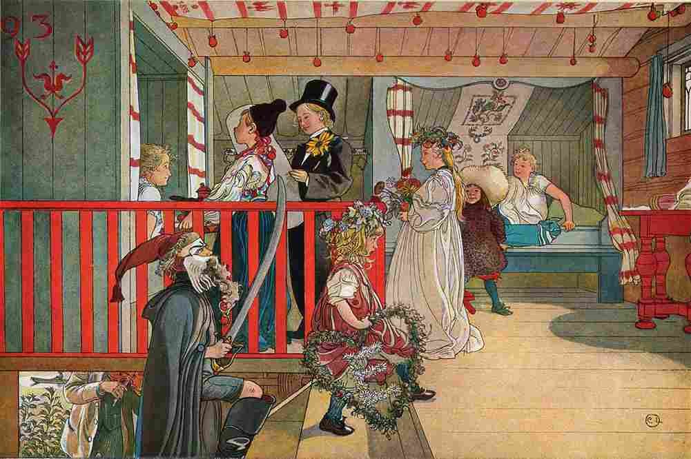 lars Name Day in the Little Store Room Art A4 Photo Print