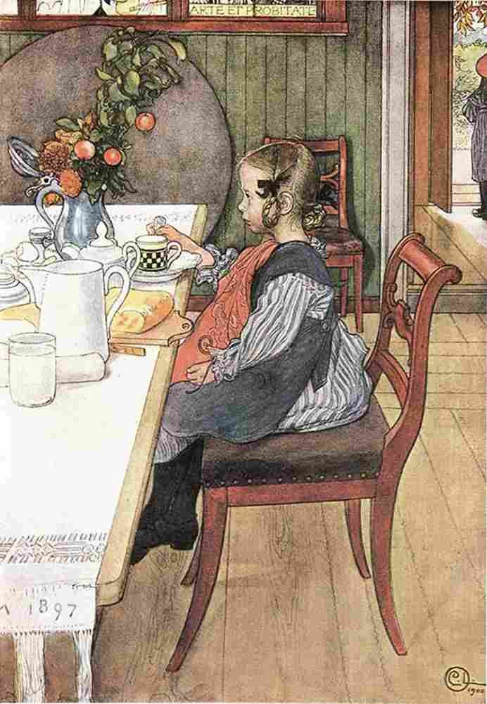 lars The Breakfast of the Sleepy head Art A4 Photo Print