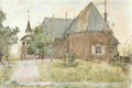 lars The Old Church in Sundborn Art A4 Photo Print