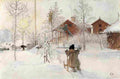 lars The Yard and the Washouse Art A4 Photo Print