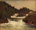 larson marcus landscape with whitewater Art A4 Photo Print