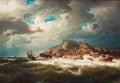 larson marcus ship by the coast Art A4 Photo Print
