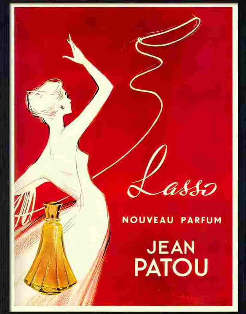 lasso jean patou perfume 1960 Advert A4 Photo Print