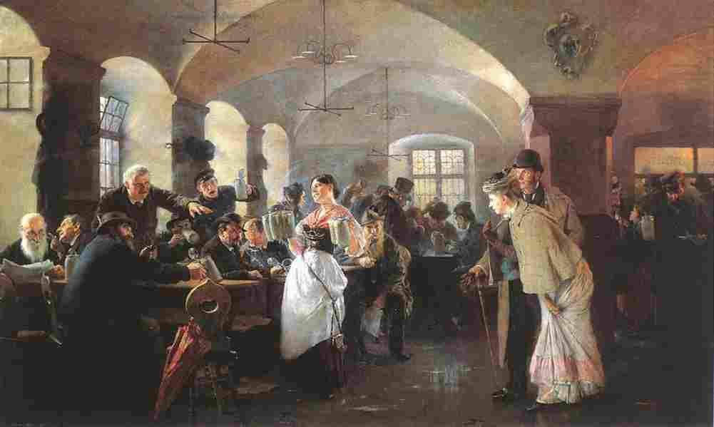 lasz In the Hofbrauhaus in Munich Art A4 Photo Print