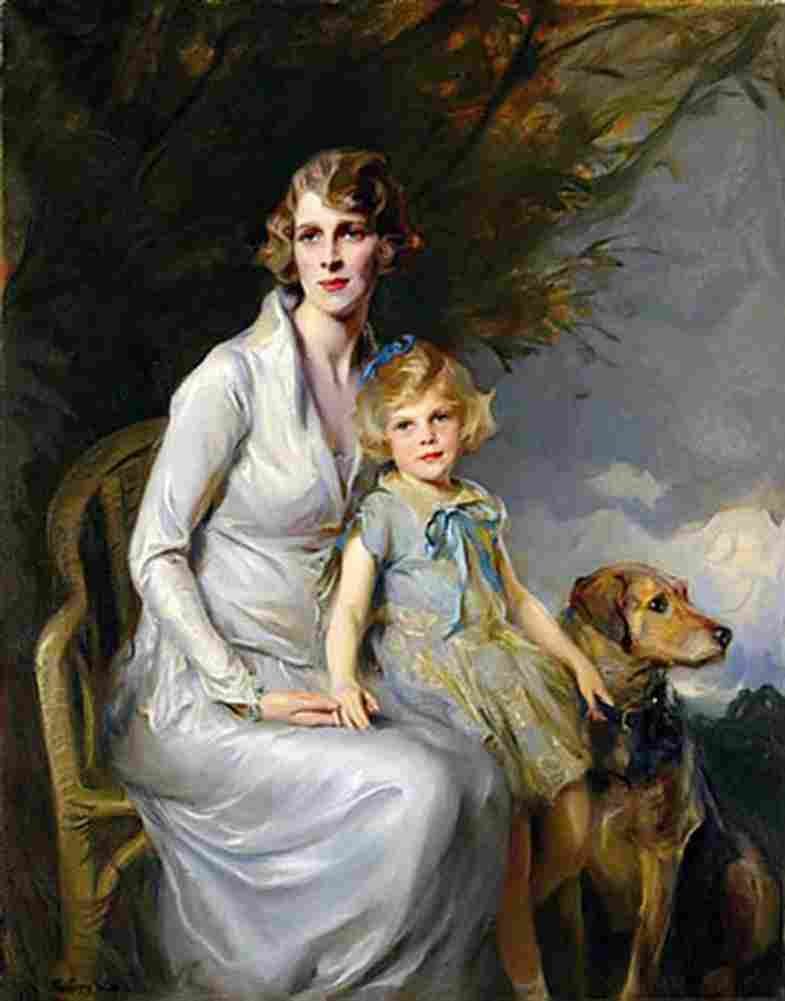 lasz Mrs Paul Bridgeman and Daughter Art A4 Photo Print