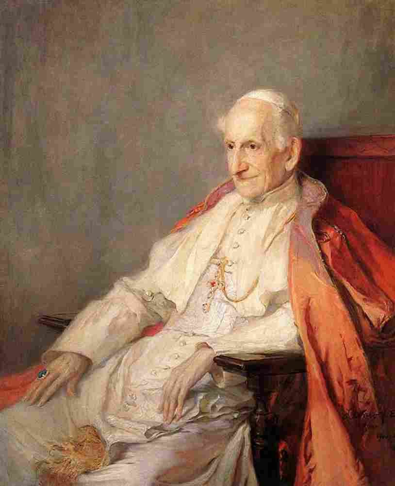lasz Pope Leo XIII Art A4 Photo Print