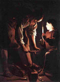 lat Christ in the Carpenters Shop Art A4 Photo Print