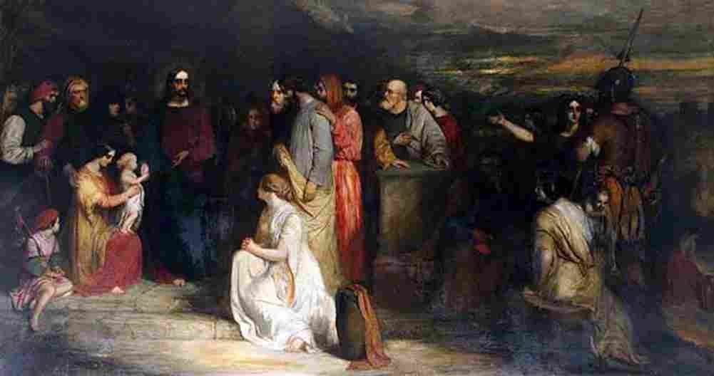 lauder Christ Teaching Art A4 Photo Print