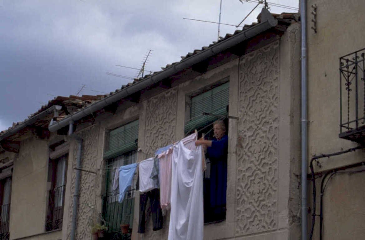 laundry spain rural 1980s 1990s A4 Photo Print