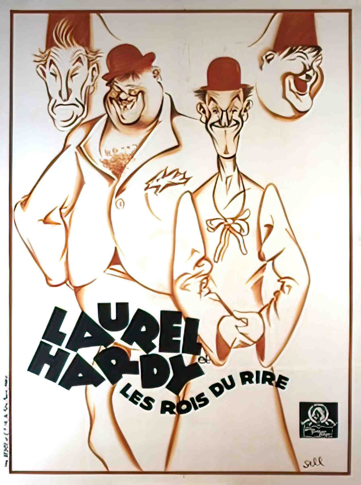laurel et hardy rois du rire Advert A4 Photo Print