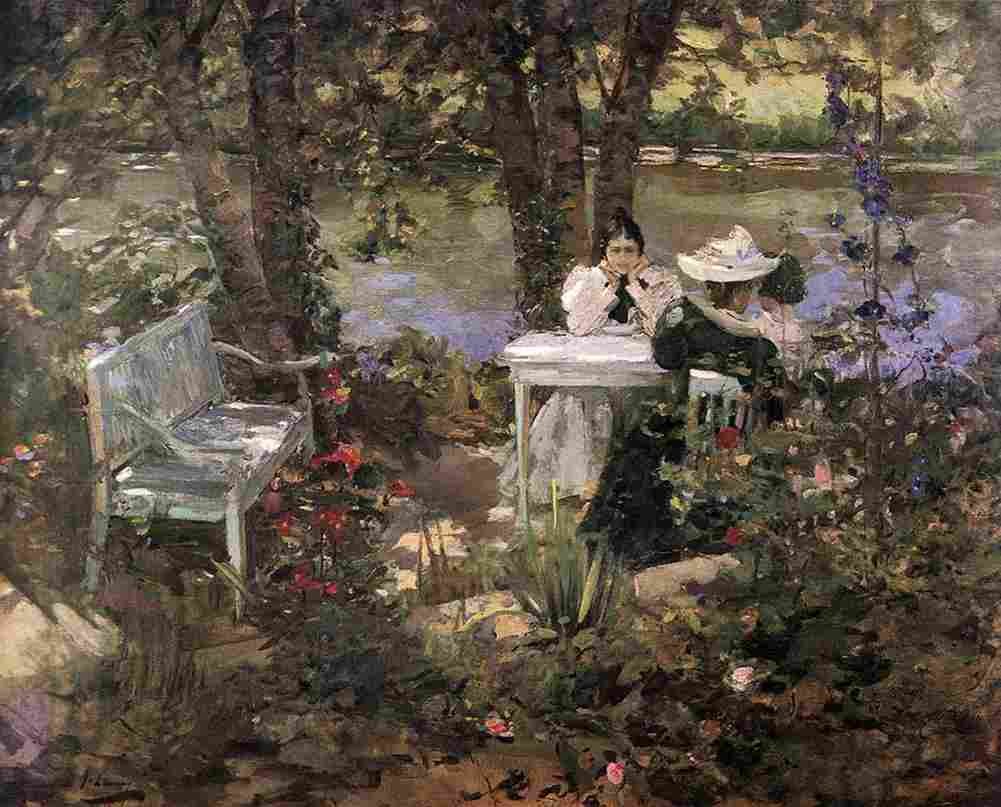 lav A Garden in France Art A4 Photo Print