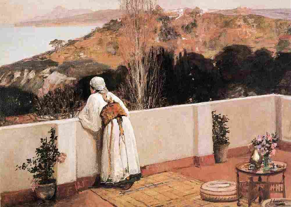 lav Evening Tangier Art A4 Photo Print