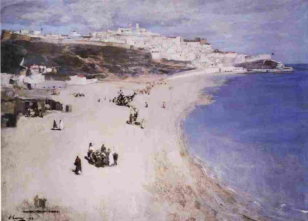 lav Tangier The White City Art A4 Photo Print