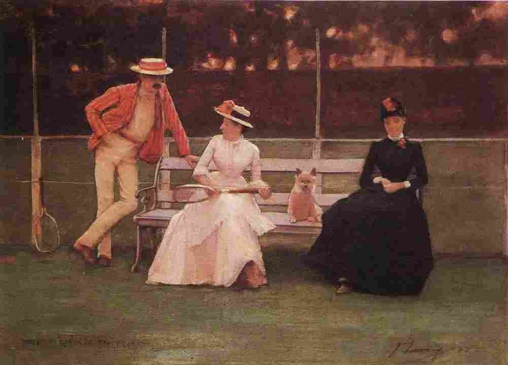 lav The Tennis Match Art A4 Photo Print