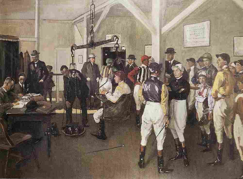 lav The Weighing Room Hurst Park Art A4 Photo Print