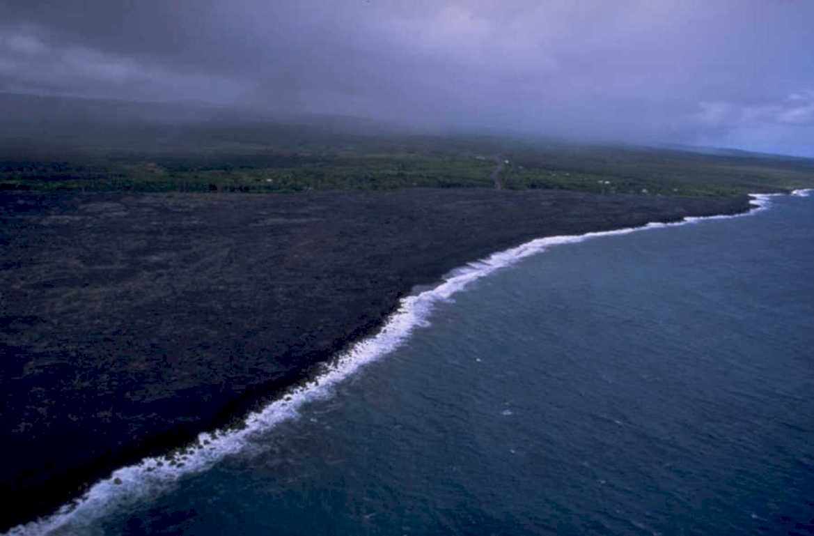 lava coast hawaii 1980s 1990s A4 Photo Print