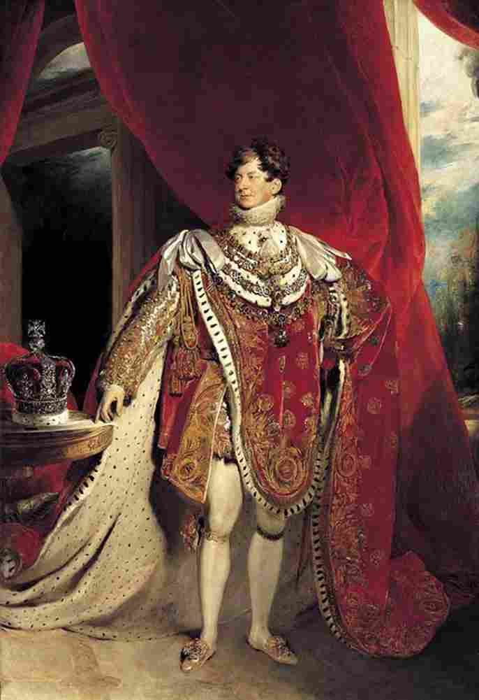 law George Four Coronation Art A4 Photo Print